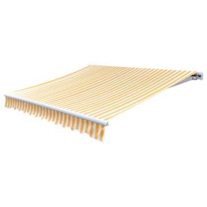Toldo de lona tela naranja y blanco 350x250 cm