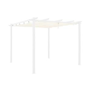 Toldo de techo de pérgola 3x3m, crudo