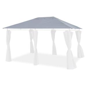 Toldo de techo para pérgola 3x4m, gris