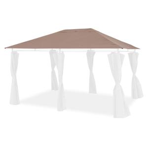 Toldo de techo para pérgola 3x4m, pardo