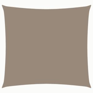 Toldo de vela cuadrado tela oxford gris taupe 2,5x2,5 m