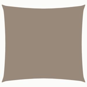 Toldo de vela cuadrado tela oxford gris taupe 2x2 m