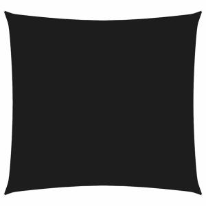 Toldo de vela cuadrado tela oxford negro 2x2 m