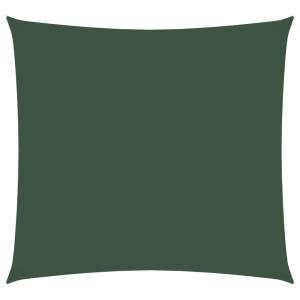 Toldo de vela cuadrado tela oxford verde oscuro 4,5x4,5 m
