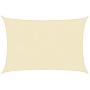 Toldo de vela poliéster beige 160 g/m² 2,5x4 m