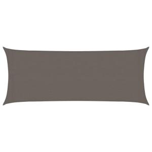 Toldo de vela poliéster gris oscuro 160 g/m² 2x5 m