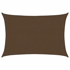 Toldo de vela poliéster marrón 160 g/m² 3x5 m