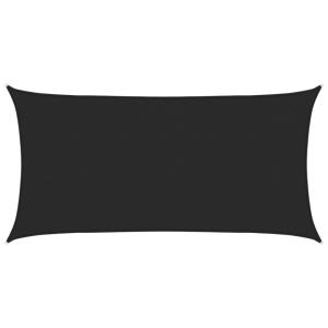 Toldo de vela poliéster negro 160 g/m² 2,5x5 m