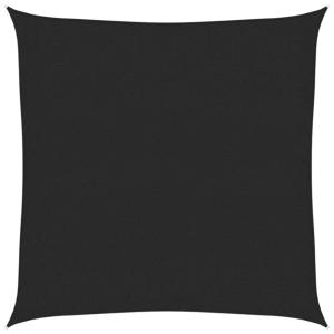 Toldo de vela poliéster negro 160 g/m² 3,6x3,6 m