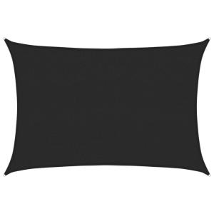 Toldo de vela poliéster negro160 g/m² 2,5x3,5 m