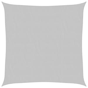Toldo de vela poliéster oxford 100% gris claro 3,6x3,6 m