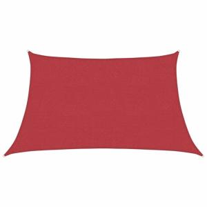 Toldo de vela poliéster rojo 160 g/m² 3/4x2 m