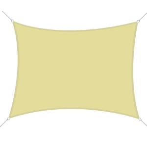 Toldo de vela rectangular 400x600 cm arena