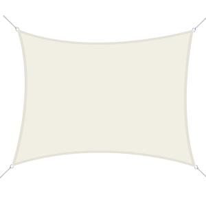 Toldo de vela rectangular color beige 300 x 300 cm
