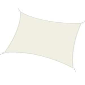 Toldo de vela rectangular color beige 400 x 600 cm