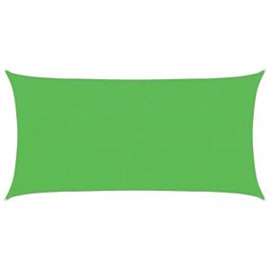 Toldo de vela rectangular poliéster verde claro 160 g/m² 2x…