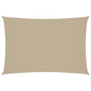 Toldo de vela rectangular tela oxford beige 2,5x4,5 m
