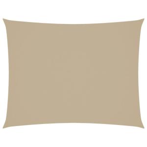 Toldo de vela rectangular tela oxford beige 3x6 m