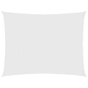 Toldo de vela rectangular tela oxford blanco 2,5x4 m