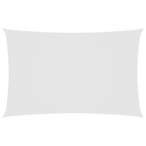 Toldo de vela rectangular tela oxford blanco 2,5x5 m