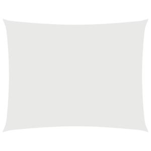 Toldo de vela rectangular tela oxford blanco 2x3 m