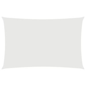 Toldo de vela rectangular tela oxford blanco 4x7 m