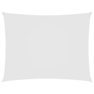 Toldo de vela rectangular tela oxford blanco 5x6 m