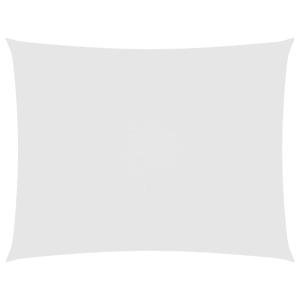 Toldo de vela rectangular tela oxford blanco 5x7 m