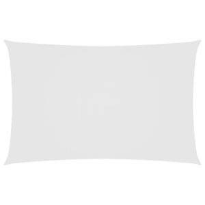 Toldo de vela rectangular tela oxford blanco 5x8 m
