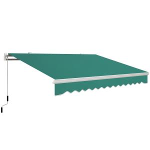 Toldo manual plegable 395x245x151.5 cm verde