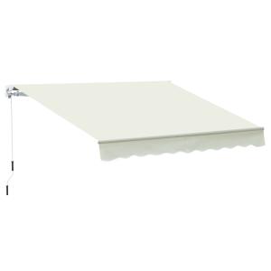 Toldo manual plegable color blanco 395 x 245 cm