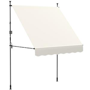 Toldo manual retráctil 200x120x310 cm crema