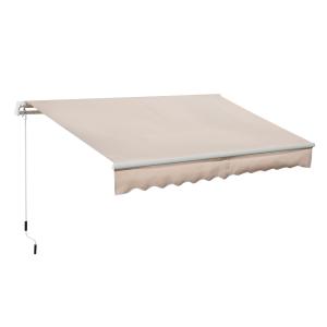 Toldo manual retráctil 295x200 cm beige