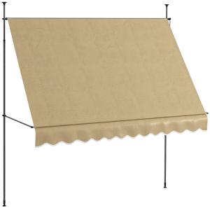 Toldo Manual Retráctil 300x120x300 cm Beige