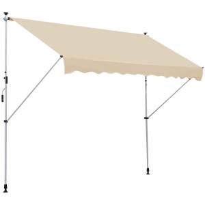Toldo manual retráctil 300x150x280 cm beige