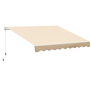 Toldo manual retráctil beige 295 x 245 x 150 cm