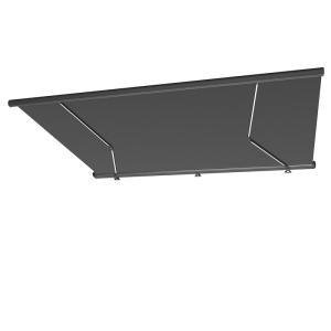 Toldo motorizado LED de 4 x 3 m gris.