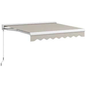 Toldo retráctil 250x200x150 cm crema