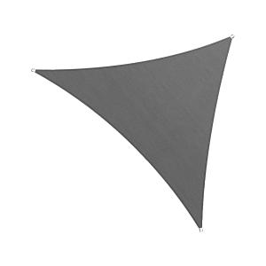 Toldo vela de sombra triangular 3x3x3 m de polietileno gris