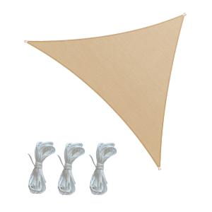 Toldo vela parasol triangular impermeable 3,6x3,6x3,6 en be…