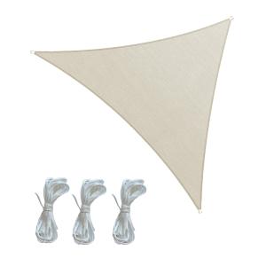 Toldo vela parasol triangular impermeable 3x3x3 en blanco c…
