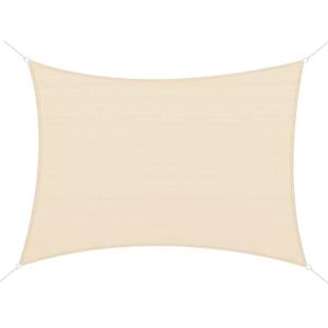 Toldo vela rectángulo 400x600 cm crema