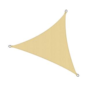 Toldo vela triangular 3,6x3,6x3,6 m de polietileno beige
