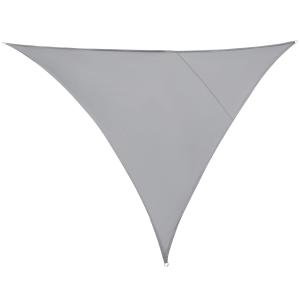 Toldo vela triangular 500 x 500 x 0.1 cm color gris