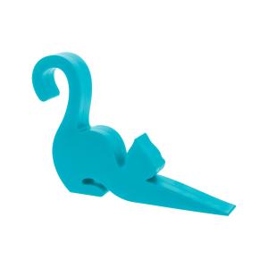 Tope de puerta  azul silicona  10 x 5 x 8 cm