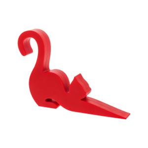 Tope de puerta  rojo silicona  10 x 5 x 8 cm