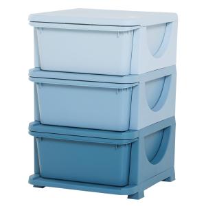 Torre de almacenamiento infantil 37x37x56.5 cm azul