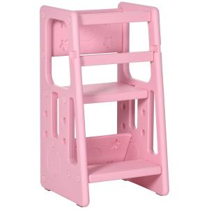 Torre de aprendizaje 47x47x90 cm rosa