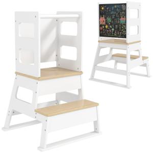 Torre de aprendizaje 55x52.5x87.5 cm blanco