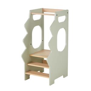 Torre de observación evolutiva, diseño de dinosaurio, mader…